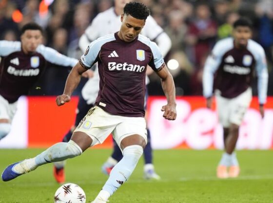 Aston Villa's Ollie Watkins saw a second-half penalty saved against Bologna