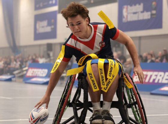 Teen sensation Wass races over the line.