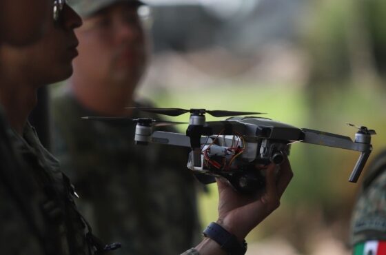 drones loaded with explosives.