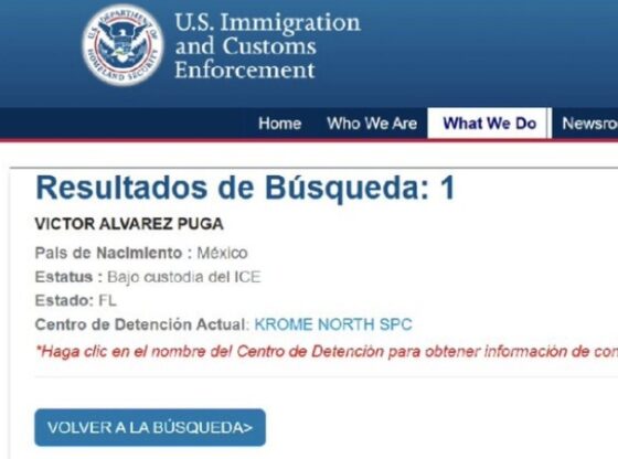 Álvarez Puga is detained in the Miami immigration center.
