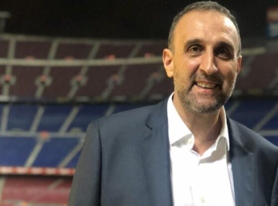 Xesco Espar from the Camp Nou presenting his latest book, 'La Libreta'.