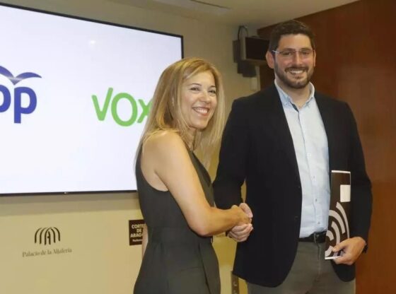 Ana Alós (PP) and Alejandro Nolasco (Vox) sealed the coalition government pact at the beginning of August 2024.