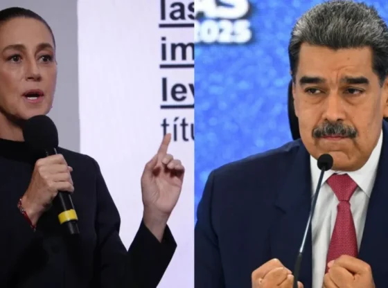 Claudia Sheinbaum and Nicolás Maduro