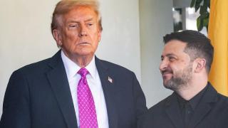 Donald Trump this Friday at the White House during his meeting with Zelensky.