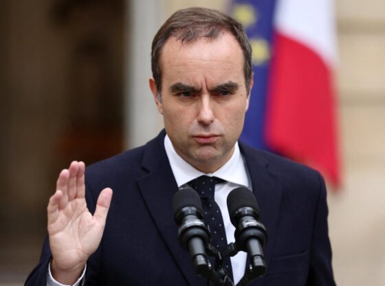 Lecorunu during his appearance before the media.