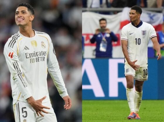 The Englishman repeated the gesture that cost him a sanction in the Euro Cup