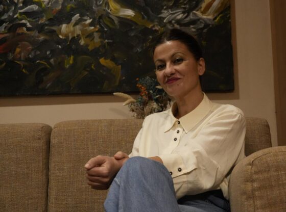 Sira Rego during the interview.