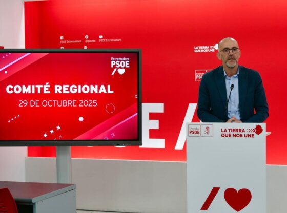 The Secretary of Organization of the PSOE of Extremadura, Manuel Mejías.