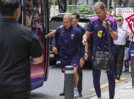 Flick and Sorg, on a Barça trip