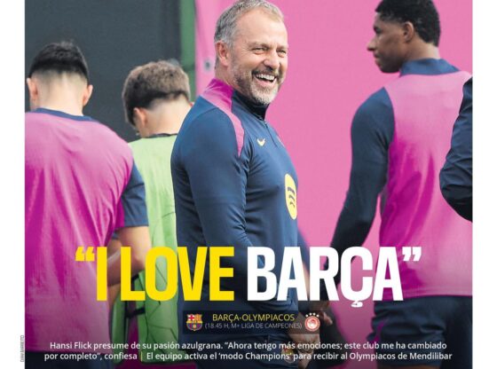 This is the cover of SPORT today, Tuesday, October 21, 2025