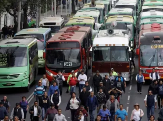 Thousands of units will participate in the mega blockade of transporters in CDMX, affecting avenues such as Reforma, Insurgentes and Periférico.