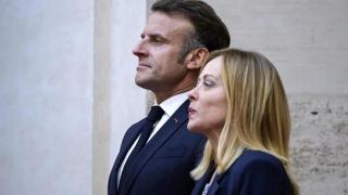 Italian Prime Minister Giorgia Meloni and French President Emmanuel Macron last June in Rome.