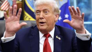 US President Donald Trump, this Thursday in the Oval Office of the White House.