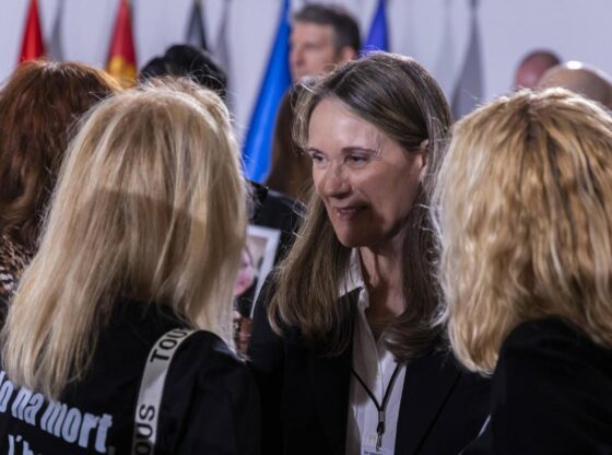 Rosa Álvarez at the state funeral