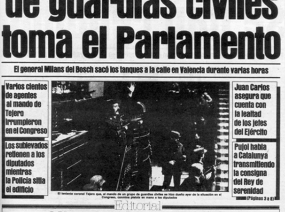Cover of EL PERIÓDICO DE CATALUNYA on 23-F