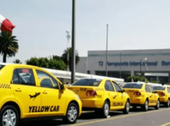 Authorized AICM taxis are prepared with bilingual personnel and security protocols to receive tourists from the 2026 World Cup.