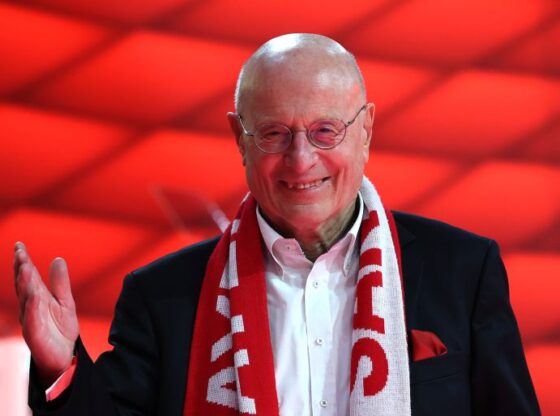 MUNICH, GERMANY - NOVEMBER 02: Heiner Jüngling, FC Bayern Munich member with membership number 1attends during the annual general meeting of football club FC Bayern Muenchen at BMW Park on November 02, 2025 in Munich, Germany. (Photo by Alexander Hassenstein/Getty Images)