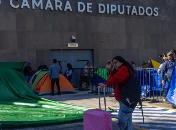 The CNTE blockade in San Lázaro meant that administrative staff, legislators and visitors could not enter the premises.