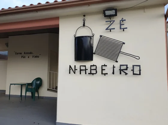 Entrance to the Zé Nabeiro restaurant and café, in the village of Soito