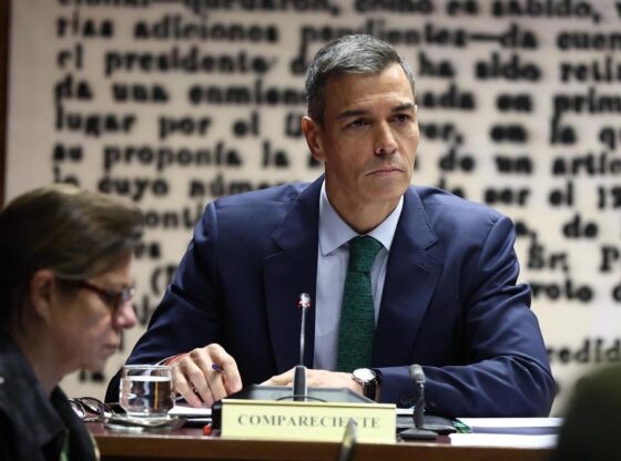 The President of the Government, Pedro Sánchez, appears at the Commission of Inquiry into the 'Koldo case', in the Senate, on October 30, 2025, in Madrid (Spain).