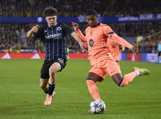 Marcus Rashord, in Bruges-Barça