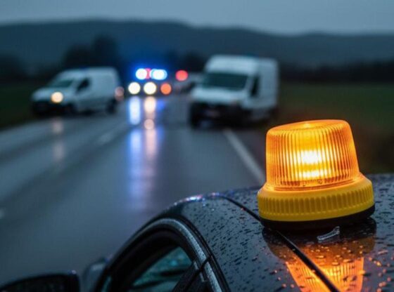 Use of the V16 beacon in an accident