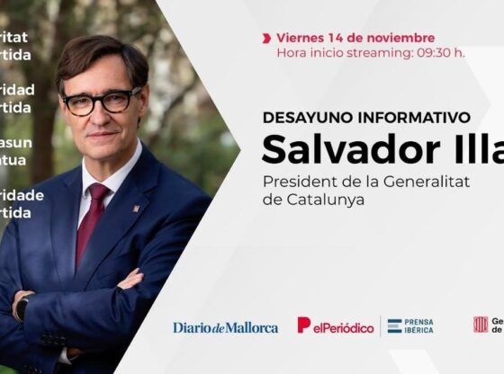#ElPeriódico informative breakfast with Salvador Illa, president of the Generalitat of Catalonia