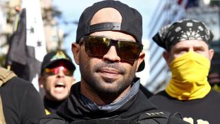 The leader of the far-right group Proud Boys, Henry 'Enrique' Tarrio.