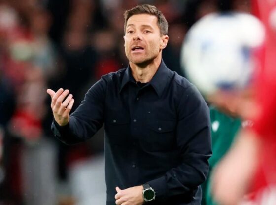 Xabi Alonso on the Anfield side