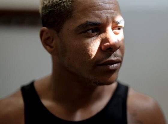 The French boxer Maho Bah-Villemagne after a training session at the Susini Gymnasium, in the northern neighborhoods of Marseille, September 8, 2025.