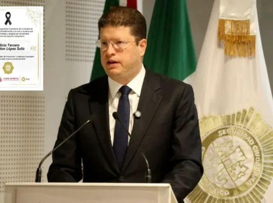 Pablo Vázquez confirmed the death of Brandon López Solís, a police officer who was shot after intervening in an assault at the GAM mayor's office.