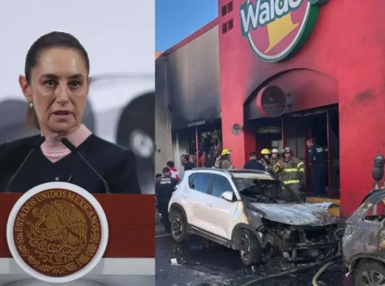 Sheinbaum orders the sending of teams to treat those injured by the explosion that occurred in a Waldo's store in Hermosillo.