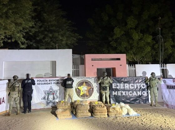 La Fiscalía de Sonora informó el decomiso de cerca de media tonelada de metanfetamina durante un cateo en el municipio de San Luis Río Colorado.