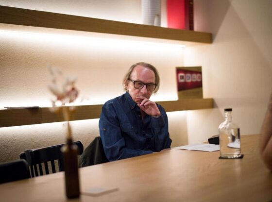 The writer Michel Houellebecq during an interview with El Cultural.