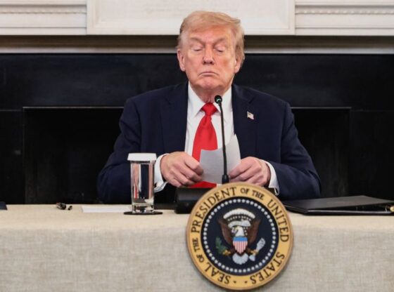U.S. President Donald Trump holds a note that was handed to him by U.S. Secretary of State Marco Rubio during a roundtable on antifa, an anti-fascist movement Trump designated a domestic "terrorist organization" via executive order on September 22, at the White House in Washington, DC, US, October 8, 2025. REUTERS/Evelyn Hockstein TPX IMAGES OF THE DAY United States President Donald Trump holds a memorandum delivered to him by the United States. Secretary of State Marco Rubio during a roundtable on Antifa, an anti-fascist movement, rated Trump "Terrorist organization" Local by executive order on September 22, at the White House in Washington, D.C., U.S., October 8, 2025. REUTERS/Evelyn Hochstein Today's photos from TPX