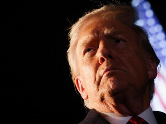 The president of the United States, Donald Trump, this Saturday before starting his trip to Asia.