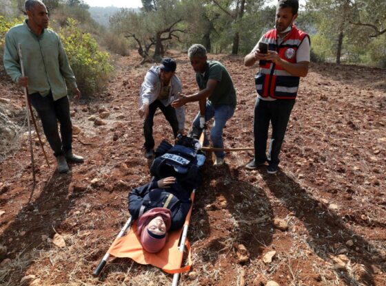 Reuters journalist Raneen Sawafta was injured during one of the settler attacks.