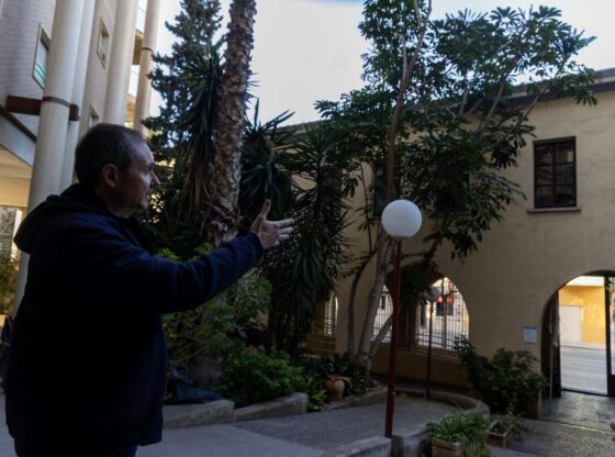 Facade of the current hostel, almost the only thing that remains of the prison, although it was one more height.