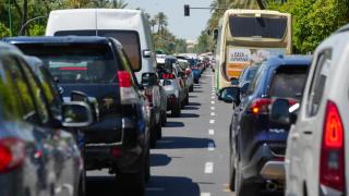 Archive image of traffic jams in Seville.