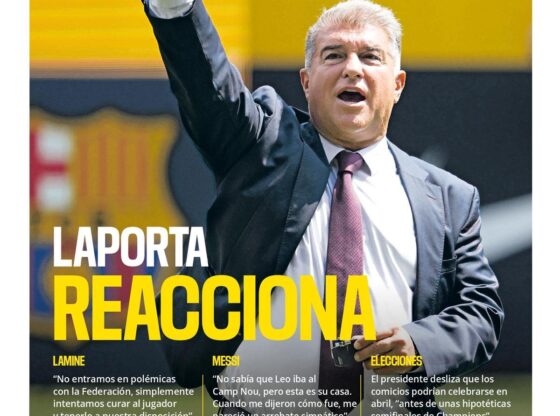 This is the cover of SPORT today, Thursday, November 13, 2025