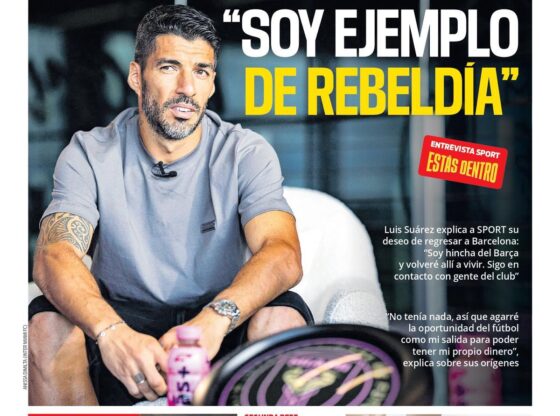 This is the cover of SPORT today, Monday, November 17, 2025