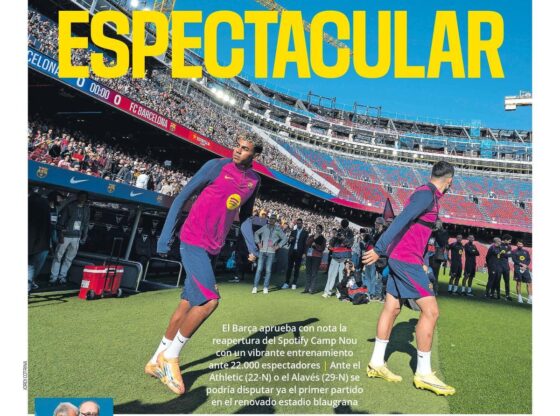 This is the cover of SPORT today, Saturday, November 8, 2025