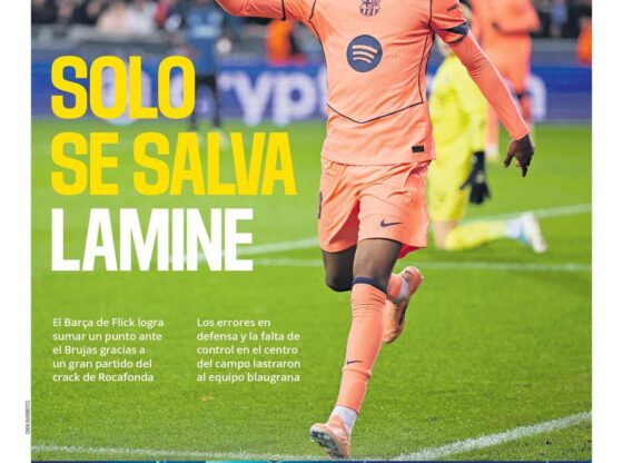 This is the cover of SPORT today, Thursday, November 6, 2025