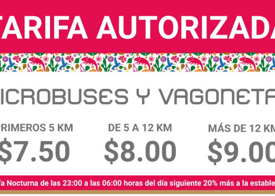 New transportation rateCdMx.