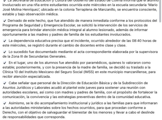 Student fights in high school statement.