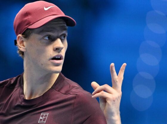 Jannik Sinner, during his debut at the ATP Finals 2025