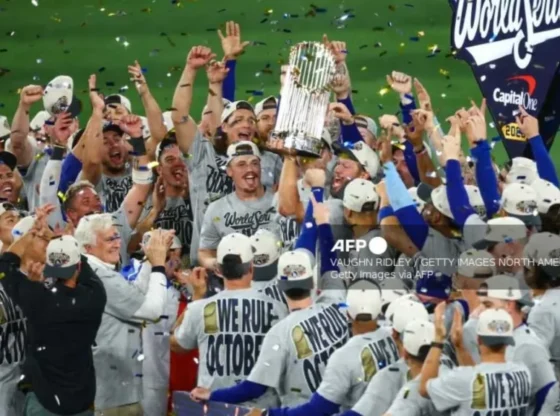 The Dodgers win the World Series in a dramatic game that was resolved in extra innings.