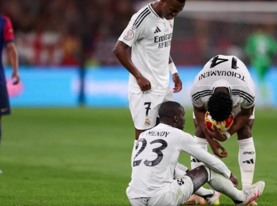Mendy was injured on April 26 in the Cup final against Barça