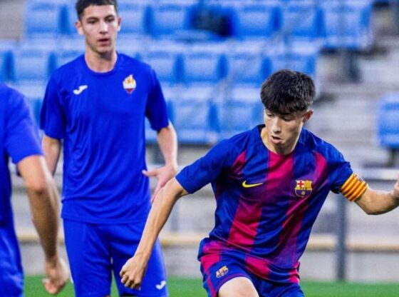 Adam Argemí in the Youth B match against Reus
