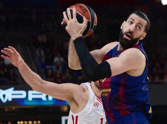 Tornike Shengelia, in the Euroleague match against Olympiacos